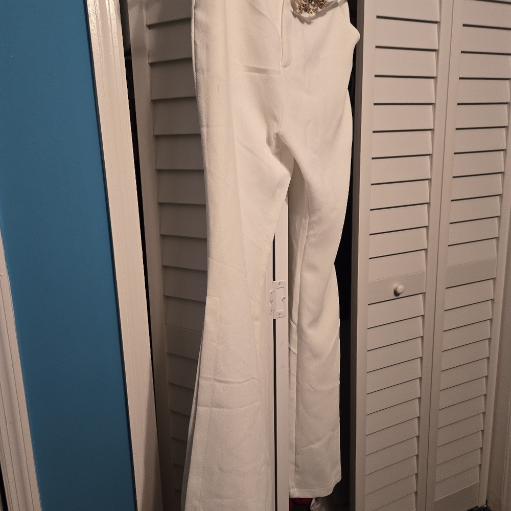 Women Bohemian White Pants